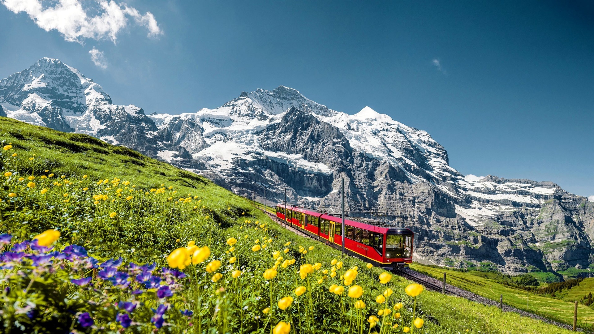 mùa hoa nở ở Thụy Sĩ